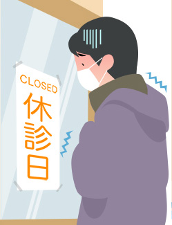 急な休診日の通知ができない