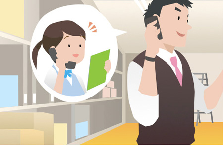 営業時間外でも自動アナウンスが応答