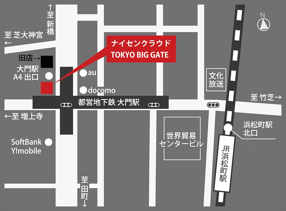 ナイセンクラウドのアクセス